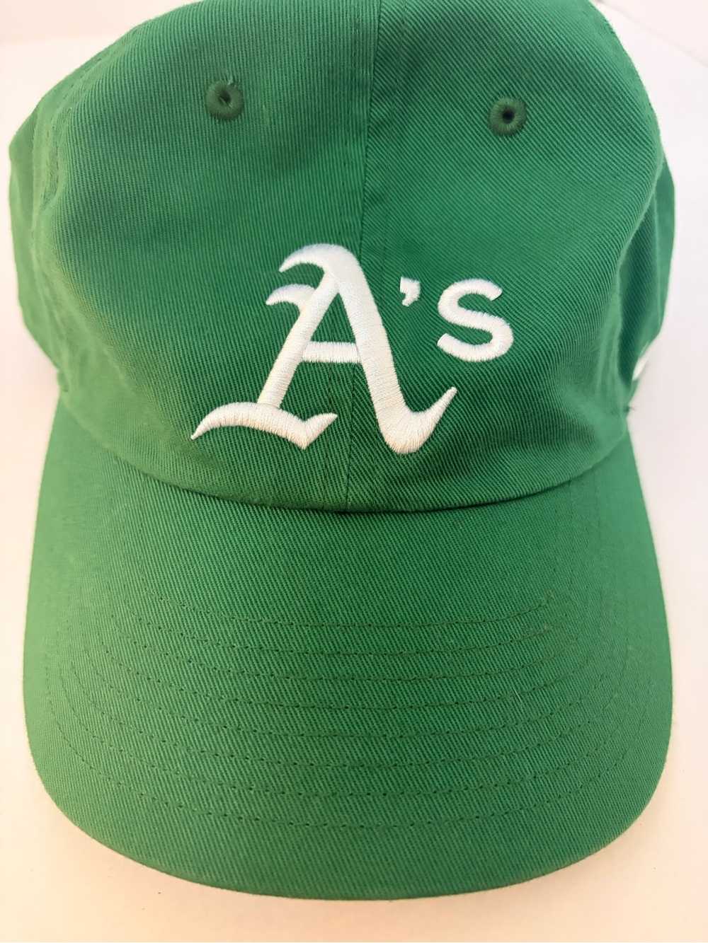 Green A's Embroidered Baseball Cap - Unbranded
